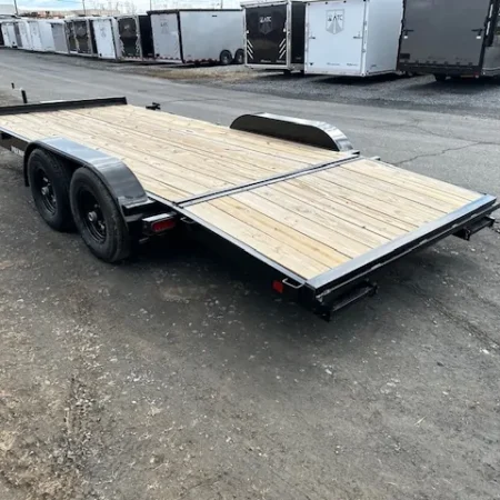 Premier 7 x 18 Wood Deck 10k Open Car Trailer - Image 2