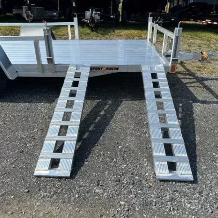 Sport Haven 7×14 Aluminum Utility Trailer – Side ATV Ramps - Image 3