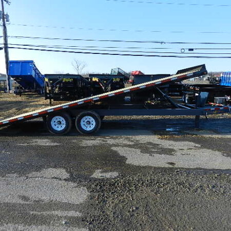 BWise 8 x 22 Deckover Equipment Trailer Power Tilt - Image 4