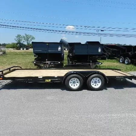 Big Tex 7 x 20 Open Car Hauler Slide Out Ramps - Image 4